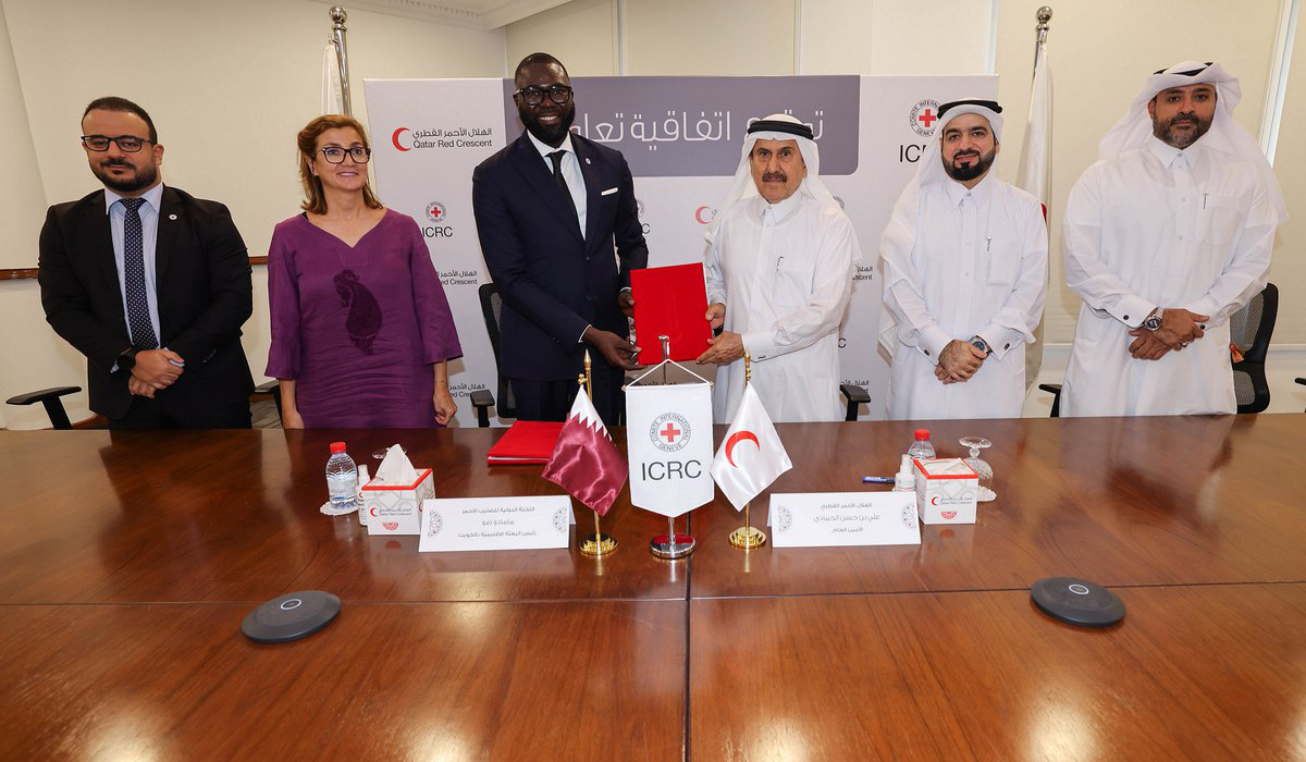 Qatar Red Crescent Society, Int'l Committee of the Red Cross Sign Framework Partnership Agreement
